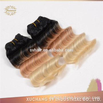 hot new products for 2015 100% human omber hair two tone ombre colored hair weave bundles